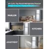 imageBLACKDECKER 121 Cu Ft Top Mount Refrigerator with Freezer 2 Door Refrigerator with Top Freezer and Adjustable Temperature Control ENERGY STAR BR1210HS Stainless Steel LookStainless Steel Look