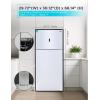 imageBLACKDECKER 121 Cu Ft Top Mount Refrigerator with Freezer 2 Door Refrigerator with Top Freezer and Adjustable Temperature Control ENERGY STAR BR1210HS Stainless Steel LookWhite