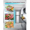 imageBLACKDECKER 121 Cu Ft Top Mount Refrigerator with Freezer 2 Door Refrigerator with Top Freezer and Adjustable Temperature Control ENERGY STAR BR1210HS Stainless Steel LookStainless Steel Look