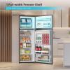 imageBLACKDECKER 121 Cu Ft Top Mount Refrigerator with Freezer 2 Door Refrigerator with Top Freezer and Adjustable Temperature Control ENERGY STAR BR1210HS Stainless Steel LookStainless Steel Look