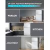 imageBLACKDECKER 121 Cu Ft Top Mount Refrigerator with Freezer 2 Door Refrigerator with Top Freezer and Adjustable Temperature Control ENERGY STAR BR1210HS Stainless Steel LookWhite