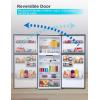 imageBLACKDECKER 121 Cu Ft Top Mount Refrigerator with Freezer 2 Door Refrigerator with Top Freezer and Adjustable Temperature Control ENERGY STAR BR1210HS Stainless Steel LookStainless Steel Look