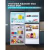 imageBLACKDECKER 121 Cu Ft Top Mount Refrigerator with Freezer 2 Door Refrigerator with Top Freezer and Adjustable Temperature Control ENERGY STAR BR1210HS Stainless Steel LookStainless Steel Look