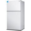 imageBLACKDECKER 121 Cu Ft Top Mount Refrigerator with Freezer 2 Door Refrigerator with Top Freezer and Adjustable Temperature Control ENERGY STAR BR1210HS Stainless Steel LookWhite