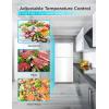imageBLACKDECKER 121 Cu Ft Top Mount Refrigerator with Freezer 2 Door Refrigerator with Top Freezer and Adjustable Temperature Control ENERGY STAR BR1210HS Stainless Steel LookWhite