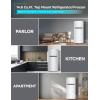 imageBLACKDECKER 121 Cu Ft Top Mount Refrigerator with Freezer 2 Door Refrigerator with Top Freezer and Adjustable Temperature Control ENERGY STAR BR1210HS Stainless Steel LookWhite