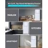 imageBLACKDECKER 121 Cu Ft Top Mount Refrigerator with Freezer 2 Door Refrigerator with Top Freezer and Adjustable Temperature Control ENERGY STAR BR1210HS Stainless Steel LookWhite