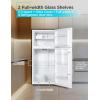 imageBLACKDECKER 121 Cu Ft Top Mount Refrigerator with Freezer 2 Door Refrigerator with Top Freezer and Adjustable Temperature Control ENERGY STAR BR1210HS Stainless Steel LookWhite