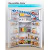 imageBLACKDECKER 121 Cu Ft Top Mount Refrigerator with Freezer 2 Door Refrigerator with Top Freezer and Adjustable Temperature Control ENERGY STAR BR1210HS Stainless Steel LookWhite