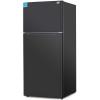 imageBLACKDECKER 121 Cu Ft Top Mount Refrigerator with Freezer 2 Door Refrigerator with Top Freezer and Adjustable Temperature Control ENERGY STAR BR1210HS Stainless Steel LookBlack