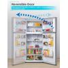 imageBLACKDECKER 121 Cu Ft Top Mount Refrigerator with Freezer 2 Door Refrigerator with Top Freezer and Adjustable Temperature Control ENERGY STAR BR1210HS Stainless Steel LookStainless Steel Look