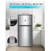 imageBLACKDECKER 121 Cu Ft Top Mount Refrigerator with Freezer 2 Door Refrigerator with Top Freezer and Adjustable Temperature Control ENERGY STAR BR1210HS Stainless Steel LookStainless Steel Look
