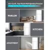 imageBLACKDECKER 121 Cu Ft Top Mount Refrigerator with Freezer 2 Door Refrigerator with Top Freezer and Adjustable Temperature Control ENERGY STAR BR1210HS Stainless Steel LookWhite