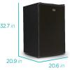 imageBLACKDECKER 121 Cu Ft Top Mount Refrigerator with Freezer 2 Door Refrigerator with Top Freezer and Adjustable Temperature Control ENERGY STAR BR1210HS Stainless Steel LookBlack