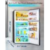 imageBLACKDECKER 121 Cu Ft Top Mount Refrigerator with Freezer 2 Door Refrigerator with Top Freezer and Adjustable Temperature Control ENERGY STAR BR1210HS Stainless Steel LookBlack
