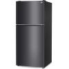 imageBLACKDECKER 121 Cu Ft Top Mount Refrigerator with Freezer 2 Door Refrigerator with Top Freezer and Adjustable Temperature Control ENERGY STAR BR1210HS Stainless Steel LookBlack