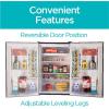 imageBLACKDECKER 121 Cu Ft Top Mount Refrigerator with Freezer 2 Door Refrigerator with Top Freezer and Adjustable Temperature Control ENERGY STAR BR1210HS Stainless Steel LookBlack