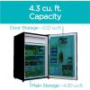 imageBLACKDECKER 121 Cu Ft Top Mount Refrigerator with Freezer 2 Door Refrigerator with Top Freezer and Adjustable Temperature Control ENERGY STAR BR1210HS Stainless Steel LookBlack