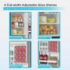 imageBLACKDECKER 121 Cu Ft Top Mount Refrigerator with Freezer 2 Door Refrigerator with Top Freezer and Adjustable Temperature Control ENERGY STAR BR1210HS Stainless Steel LookStainless Steel Look