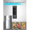 imageBLACKDECKER 121 Cu Ft Top Mount Refrigerator with Freezer 2 Door Refrigerator with Top Freezer and Adjustable Temperature Control ENERGY STAR BR1210HS Stainless Steel LookStainless Steel Look