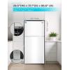 imageBLACKDECKER 121 Cu Ft Top Mount Refrigerator with Freezer 2 Door Refrigerator with Top Freezer and Adjustable Temperature Control ENERGY STAR BR1210HS Stainless Steel LookWhite