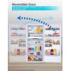 imageBLACKDECKER 121 Cu Ft Top Mount Refrigerator with Freezer 2 Door Refrigerator with Top Freezer and Adjustable Temperature Control ENERGY STAR BR1210HS Stainless Steel LookWhite