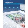 imageBLACKDECKER 13 Cu Ft Chest Freezer Deep Freezer with Top Opening Freezer Chest with 2 Removable Storage Baskets Mechanical Temperature Control Manual Defrost R600a RefrigerantBCF1300EWhite13 Cu Ft