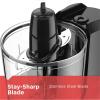imageBLACKDECKER 15Cup Electric Food Chopper One Touch Pulse 150W Motor Mini Food Processor StaySharp Blade Dishwasher Safe15 cup capacity
