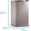 imageBLACKDECKER 17 Cu Ft Compact Refrigerator ENERGY STAR Certified Single Door Mini Fridge with Chiller Compartment Personal Fridge for Home or Dorm Room R600a Refrigerant BCRK17VStainless LookSilver
