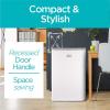 imageBLACKDECKER 17 Cu Ft Compact Refrigerator ENERGY STAR Certified Single Door Mini Fridge with Chiller Compartment Personal Fridge for Home or Dorm Room R600a Refrigerant BCRK17VStainless LookWhite
