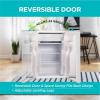 imageBLACKDECKER 17 Cu Ft Compact Refrigerator ENERGY STAR Certified Single Door Mini Fridge with Chiller Compartment Personal Fridge for Home or Dorm Room R600a Refrigerant BCRK17VStainless LookWhite