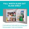 imageBLACKDECKER 17 Cu Ft Compact Refrigerator ENERGY STAR Certified Single Door Mini Fridge with Chiller Compartment Personal Fridge for Home or Dorm Room R600a Refrigerant BCRK17VStainless LookSilver