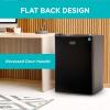 imageBLACKDECKER 17 Cu Ft Compact Refrigerator ENERGY STAR Certified Single Door Mini Fridge with Chiller Compartment Personal Fridge for Home or Dorm Room R600a Refrigerant BCRK17VStainless LookBlack