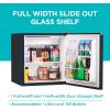 imageBLACKDECKER 17 Cu Ft Compact Refrigerator ENERGY STAR Certified Single Door Mini Fridge with Chiller Compartment Personal Fridge for Home or Dorm Room R600a Refrigerant BCRK17VStainless LookBlack