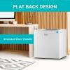 imageBLACKDECKER 17 Cu Ft Compact Refrigerator ENERGY STAR Certified Single Door Mini Fridge with Chiller Compartment Personal Fridge for Home or Dorm Room R600a Refrigerant BCRK17VStainless LookWhite
