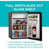 imageBLACKDECKER 17 Cu Ft Compact Refrigerator ENERGY STAR Certified Single Door Mini Fridge with Chiller Compartment Personal Fridge for Home or Dorm Room R600a Refrigerant BCRK17VStainless LookBlack