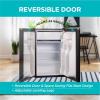 imageBLACKDECKER 17 Cu Ft Compact Refrigerator ENERGY STAR Certified Single Door Mini Fridge with Chiller Compartment Personal Fridge for Home or Dorm Room R600a Refrigerant BCRK17VStainless LookBlack