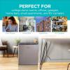 imageBLACKDECKER 17 Cu Ft Compact Refrigerator ENERGY STAR Certified Single Door Mini Fridge with Chiller Compartment Personal Fridge for Home or Dorm Room R600a Refrigerant BCRK17VStainless LookSilver
