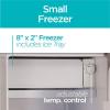 imageBLACKDECKER 17 Cu Ft Compact Refrigerator ENERGY STAR Certified Single Door Mini Fridge with Chiller Compartment Personal Fridge for Home or Dorm Room R600a Refrigerant BCRK17VStainless LookSilver