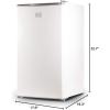 imageBLACKDECKER 17 Cu Ft Compact Refrigerator ENERGY STAR Certified Single Door Mini Fridge with Chiller Compartment Personal Fridge for Home or Dorm Room R600a Refrigerant BCRK17VStainless LookWhite