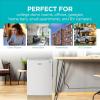 imageBLACKDECKER 17 Cu Ft Compact Refrigerator ENERGY STAR Certified Single Door Mini Fridge with Chiller Compartment Personal Fridge for Home or Dorm Room R600a Refrigerant BCRK17VStainless LookWhite