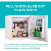 imageBLACKDECKER 17 Cu Ft Compact Refrigerator ENERGY STAR Certified Single Door Mini Fridge with Chiller Compartment Personal Fridge for Home or Dorm Room R600a Refrigerant BCRK17VStainless LookWhite