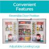 imageBLACKDECKER 17 Cu Ft Compact Refrigerator ENERGY STAR Certified Single Door Mini Fridge with Chiller Compartment Personal Fridge for Home or Dorm Room R600a Refrigerant BCRK17VStainless LookSilver