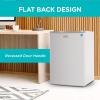 imageBLACKDECKER 17 Cu Ft Compact Refrigerator ENERGY STAR Certified Single Door Mini Fridge with Chiller Compartment Personal Fridge for Home or Dorm Room R600a Refrigerant BCRK17VStainless LookWhite