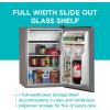 imageBLACKDECKER 17 Cu Ft Compact Refrigerator ENERGY STAR Certified Single Door Mini Fridge with Chiller Compartment Personal Fridge for Home or Dorm Room R600a Refrigerant BCRK17VStainless LookSilver