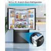imageBLACKDECKER 17 Cu Ft Convertible Freezer Refrigerator Upright Freezer with Glass Shelves ENERGY STAR rated Frost Free BUC1700XS Stainless LookBlack