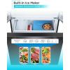 imageBLACKDECKER 17 Cu Ft Convertible Freezer Refrigerator Upright Freezer with Glass Shelves ENERGY STAR rated Frost Free BUC1700XS Stainless LookBlack
