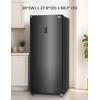 imageBLACKDECKER 17 Cu Ft Convertible Freezer Refrigerator Upright Freezer with Glass Shelves ENERGY STAR rated Frost Free BUC1700XS Stainless LookBlack