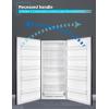 imageBLACKDECKER 17 Cu Ft Convertible Freezer Refrigerator Upright Freezer with Glass Shelves ENERGY STAR rated Frost Free BUC1700XS Stainless LookBlack