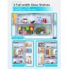 imageBLACKDECKER 17 Cu Ft Convertible Freezer Refrigerator Upright Freezer with Glass Shelves ENERGY STAR rated Frost Free BUC1700XS Stainless LookBlack